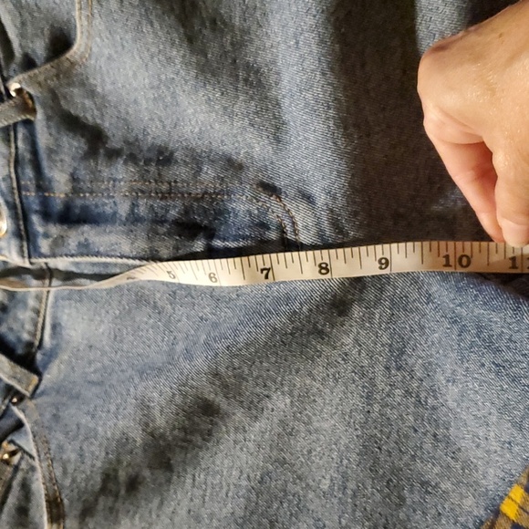 REHAB LAB RE-IMAGINED FLANNEL FLARE JEANS NWOT Host Pick 🔥 - Picture 10 of 11